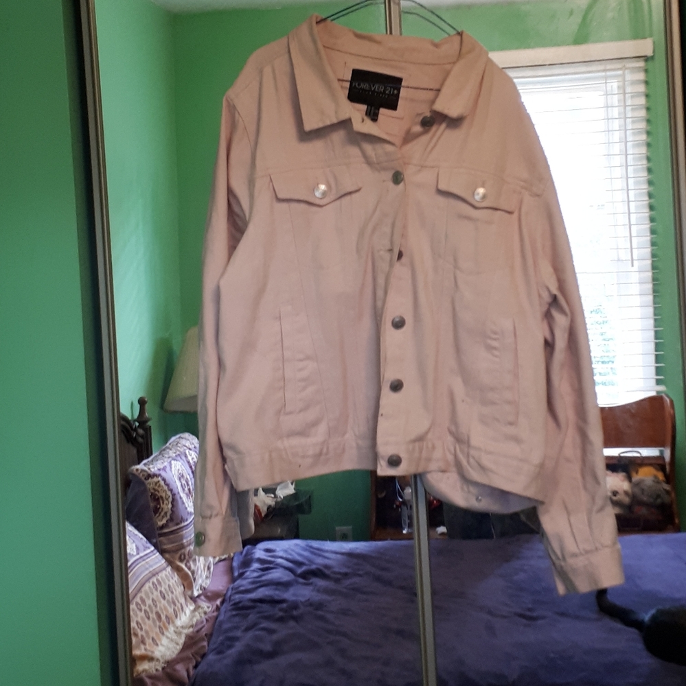 Forever 21 Pink Denim Jacket